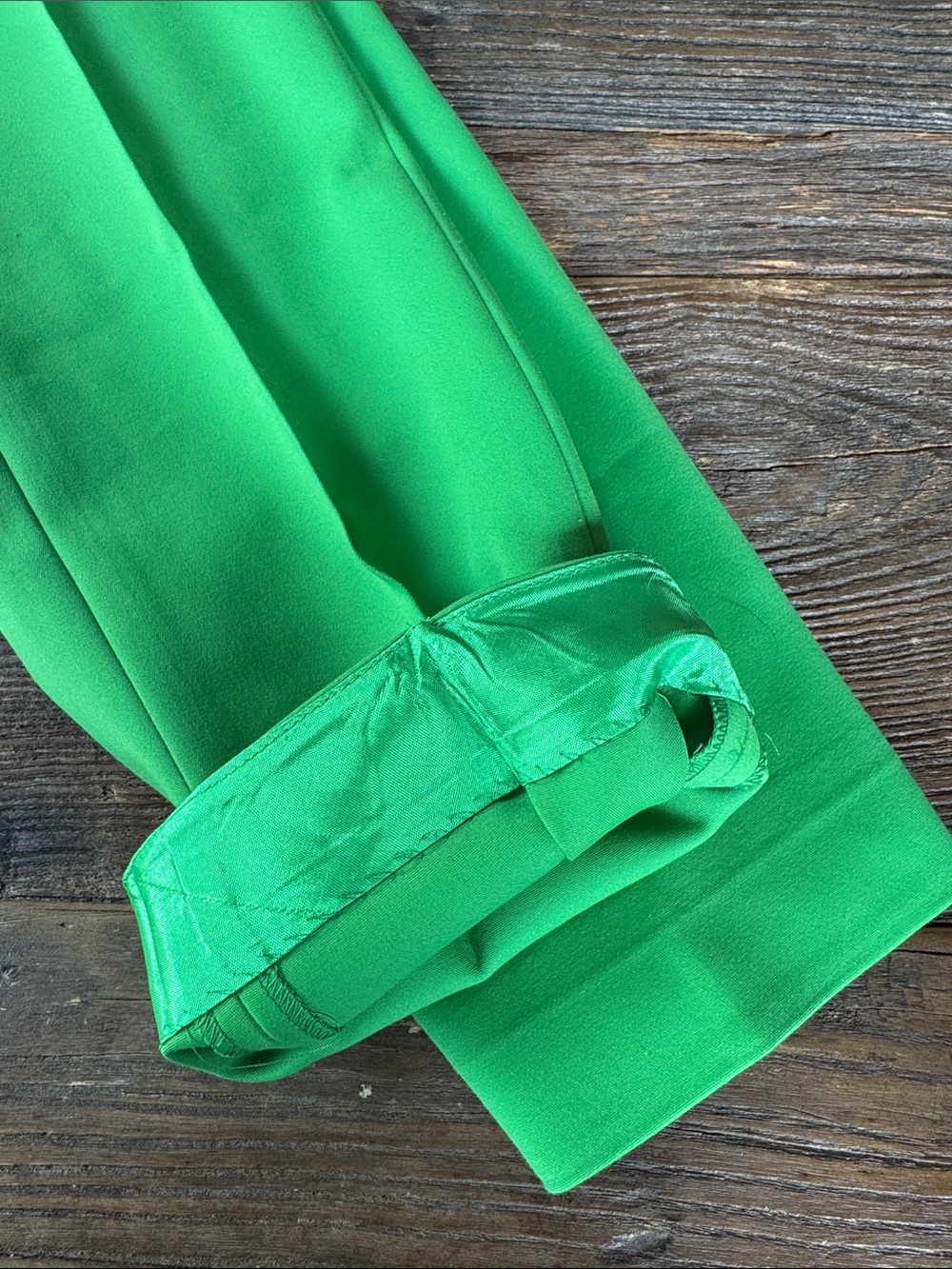 Akris‎ Punto Franca emerald green stretch tapered pant $520 - Picture 10 of 10